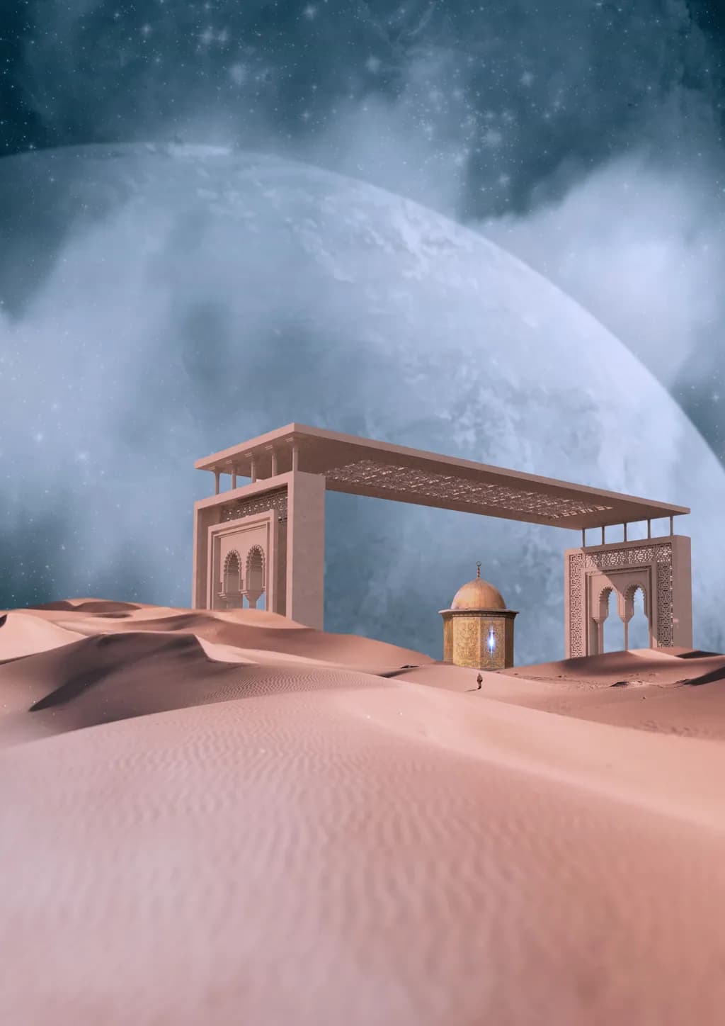 Moonlit Desert Gateway