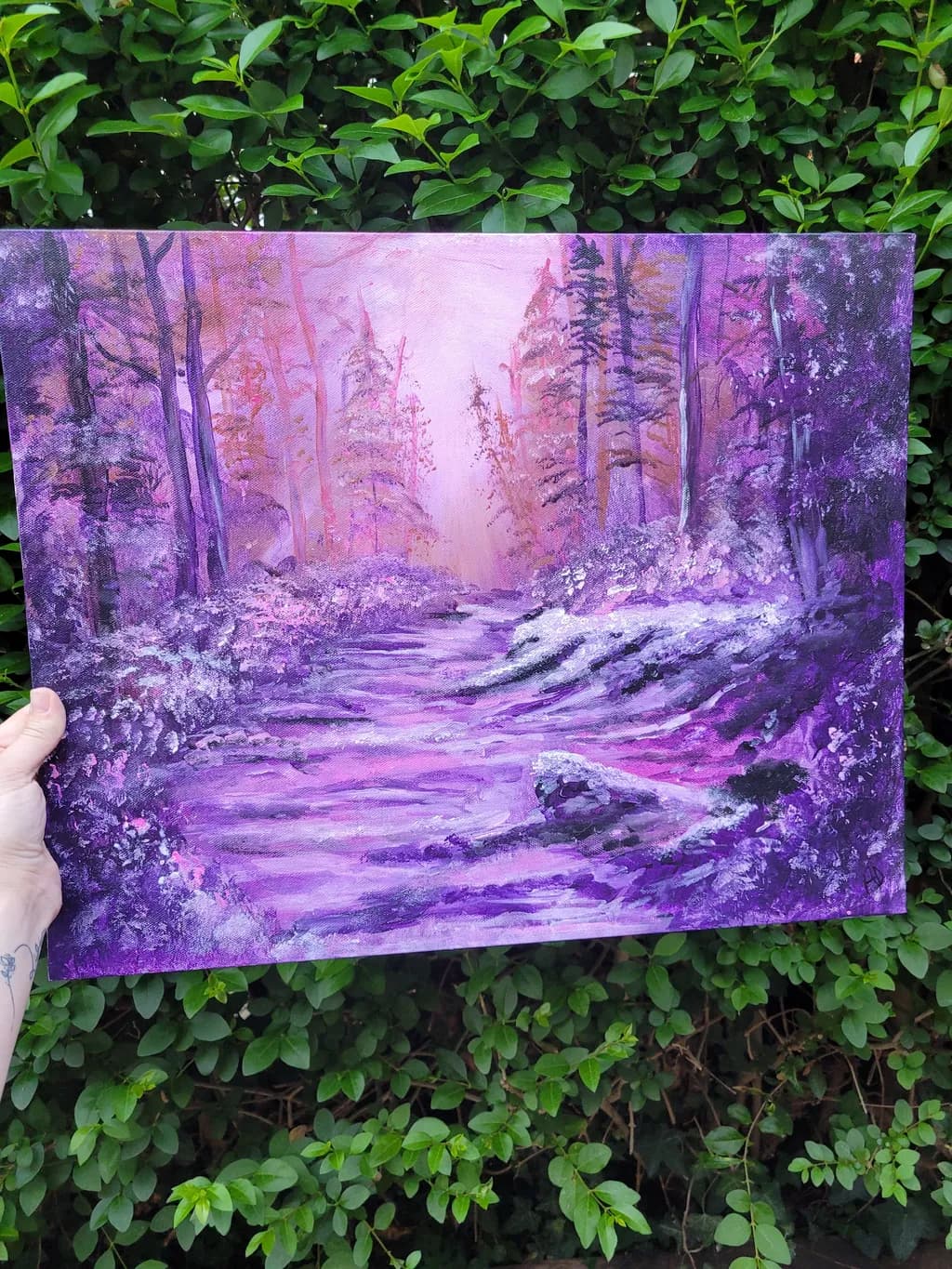 Lavender Forest Path