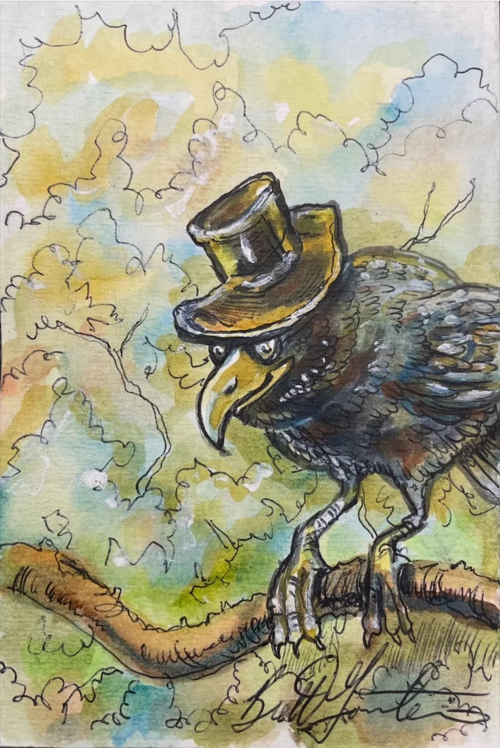 Crow on Branch