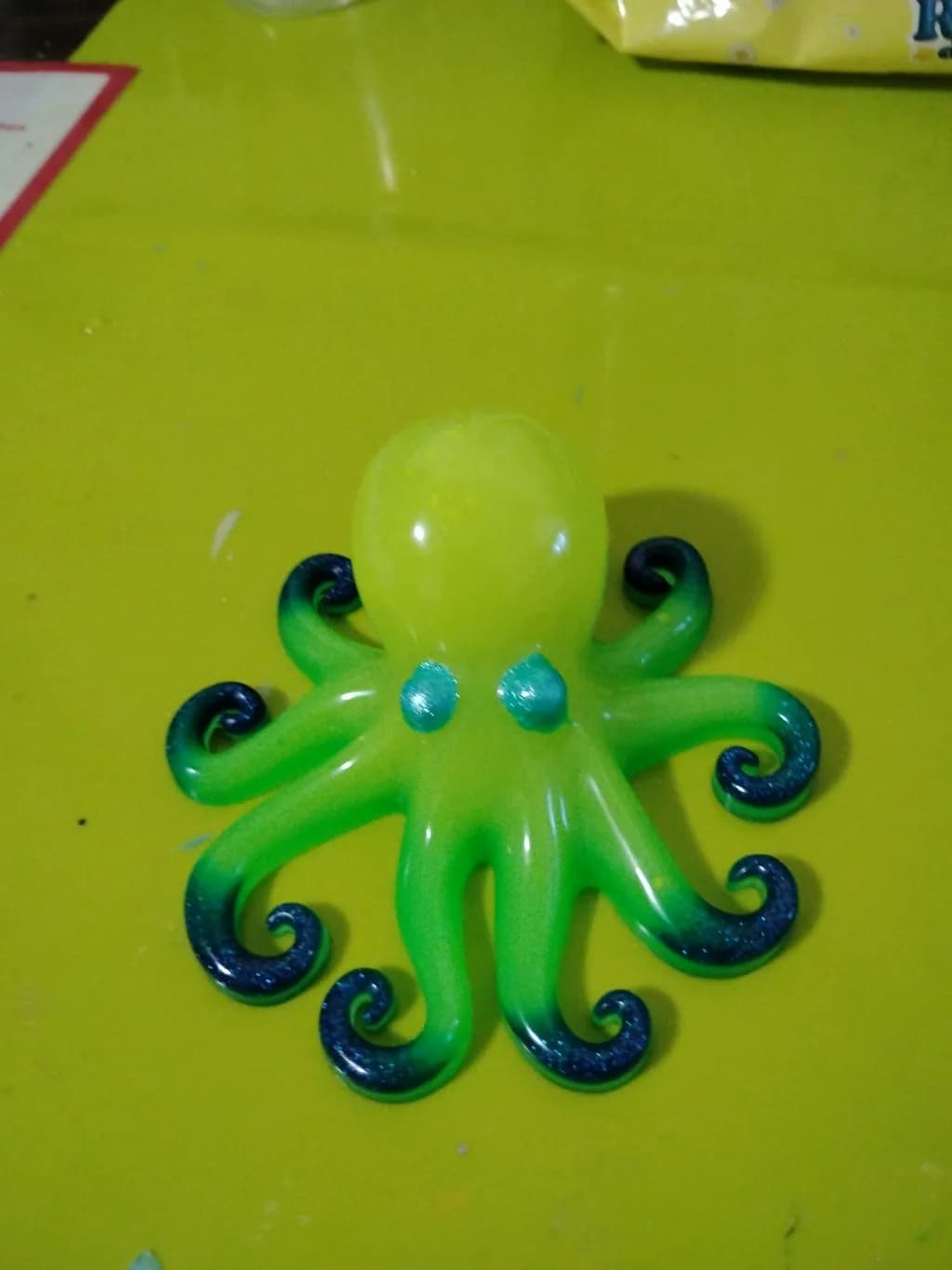Green Spiral Octopus