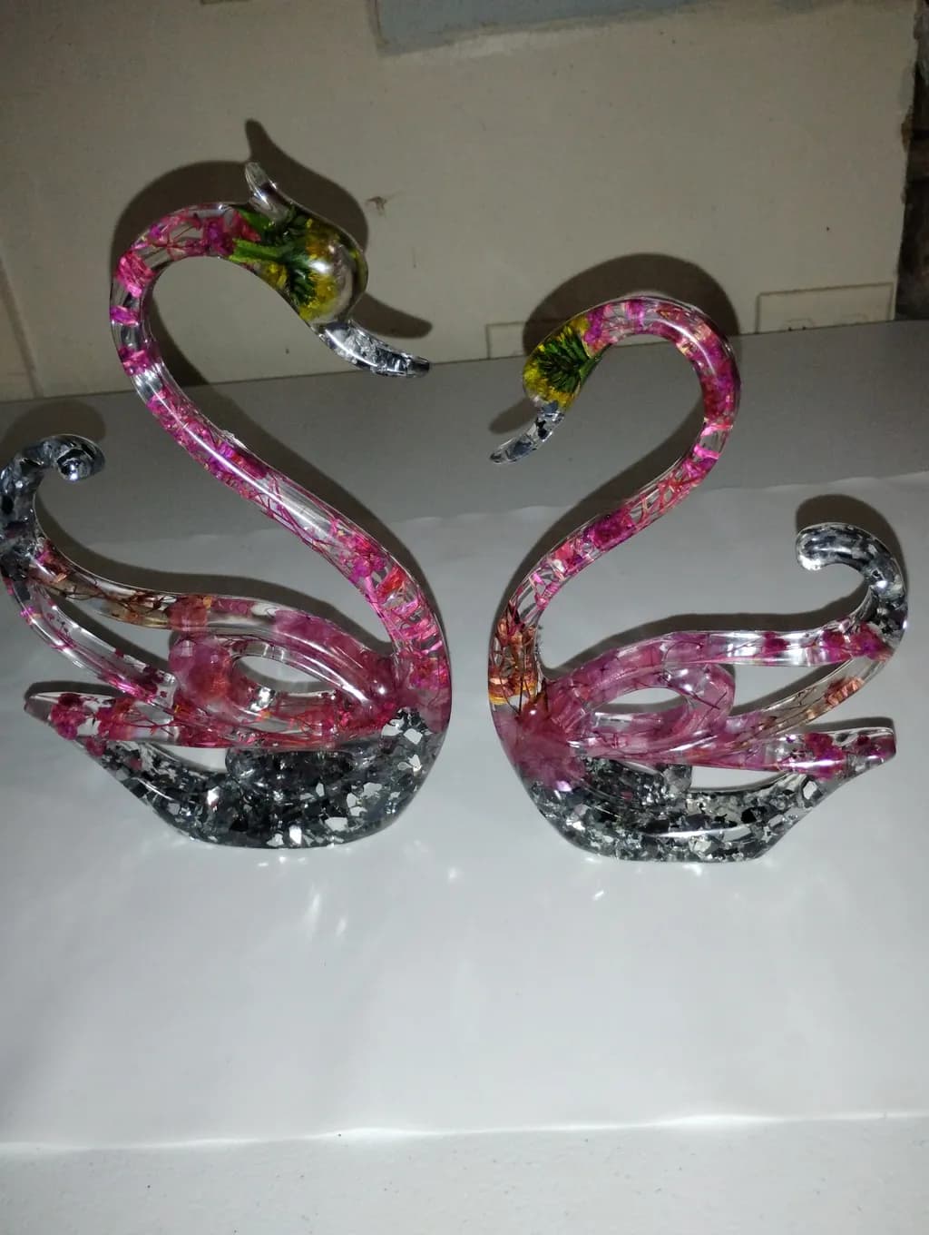 Floral Swan Duo