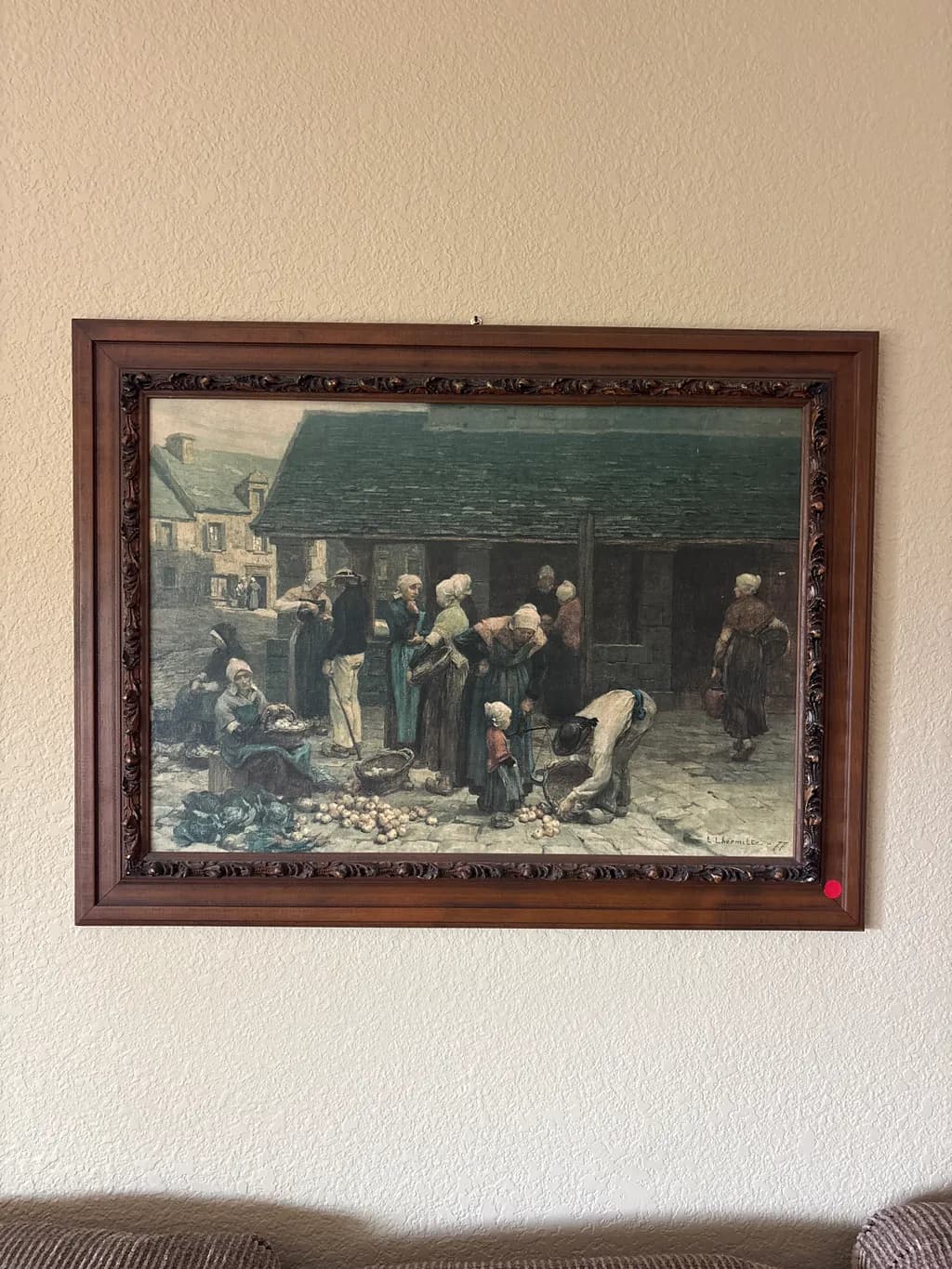 Village Market Scene