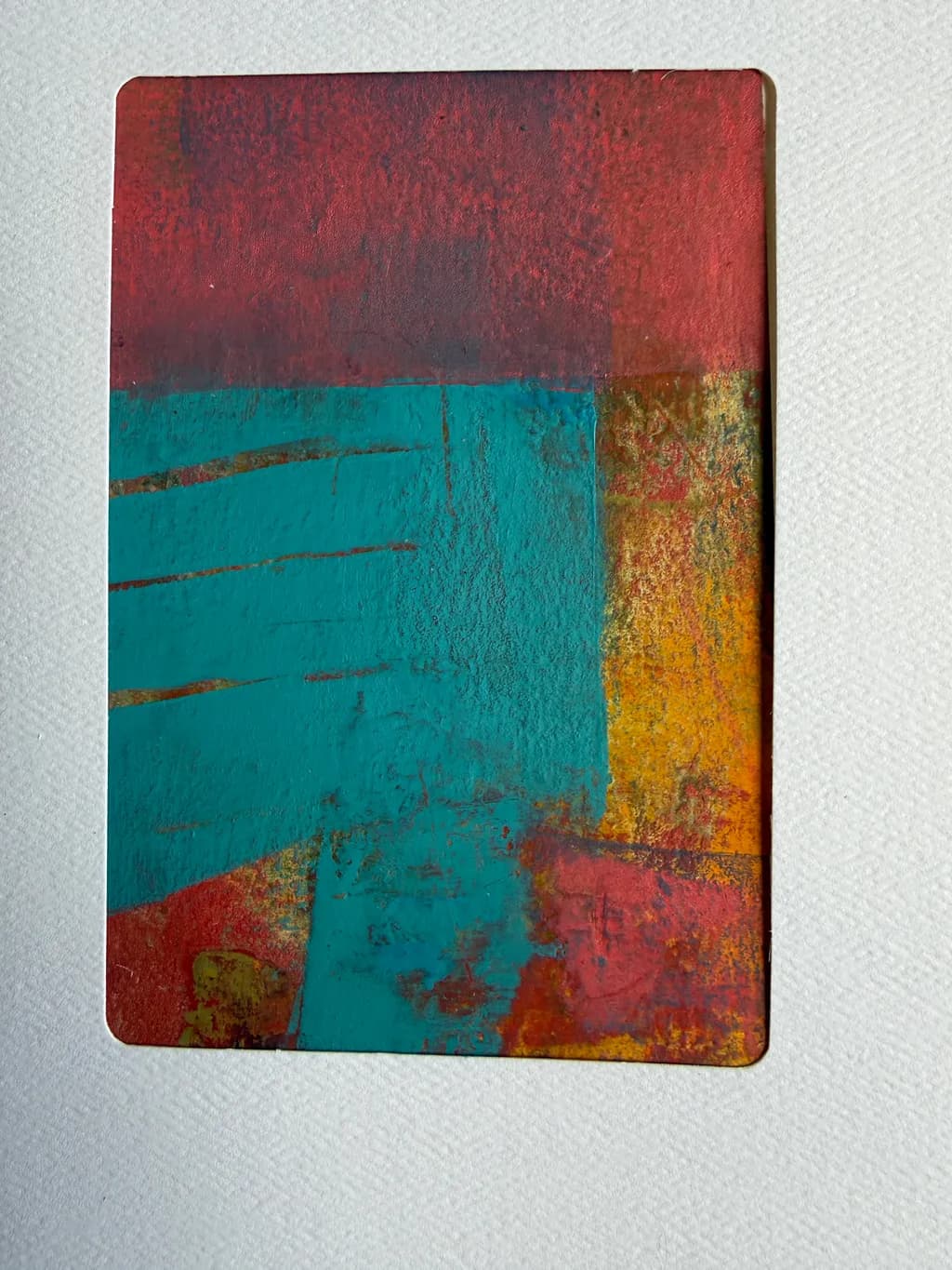 Rust and Teal Geometry