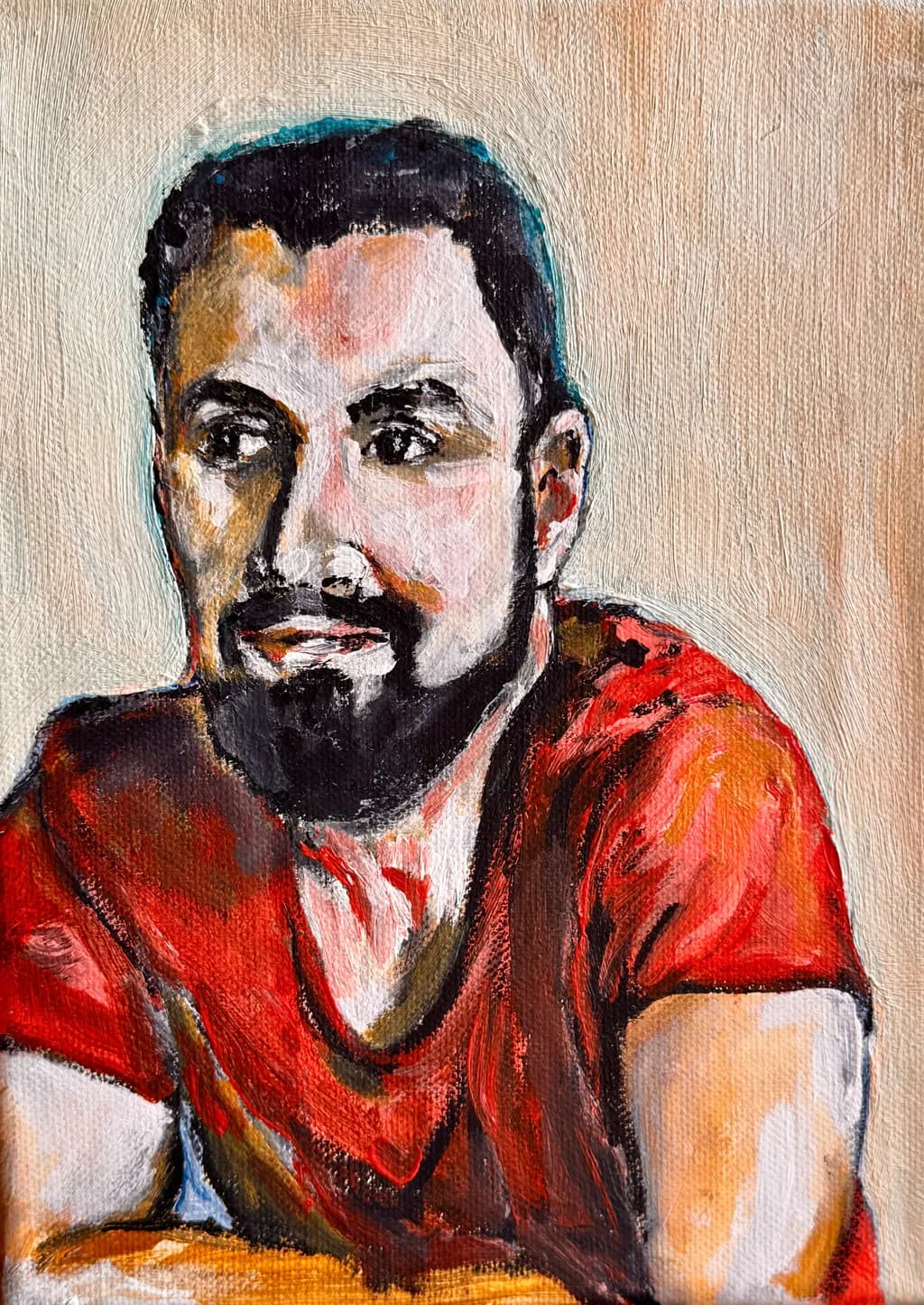 Contemplation in Red