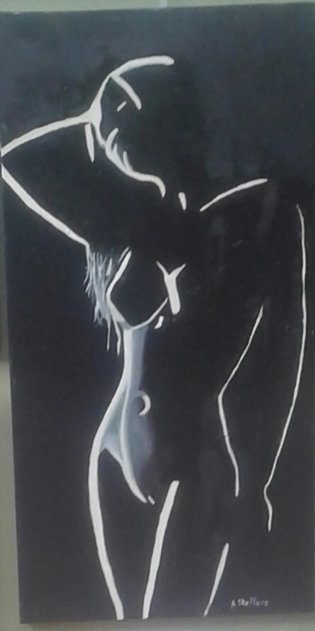 Contemplative Woman in Profile
