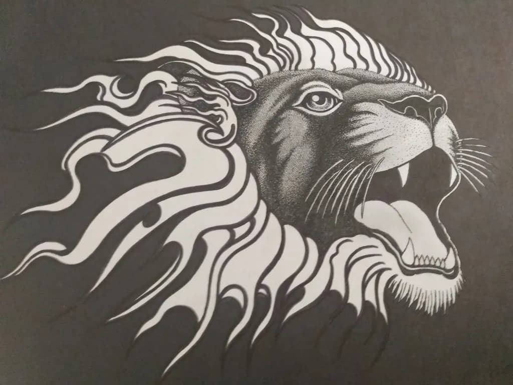 Roaring Lion Head