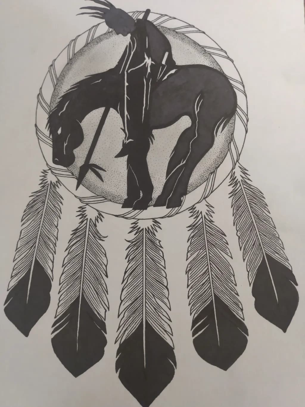 Dreamcatcher Horse Warrior
