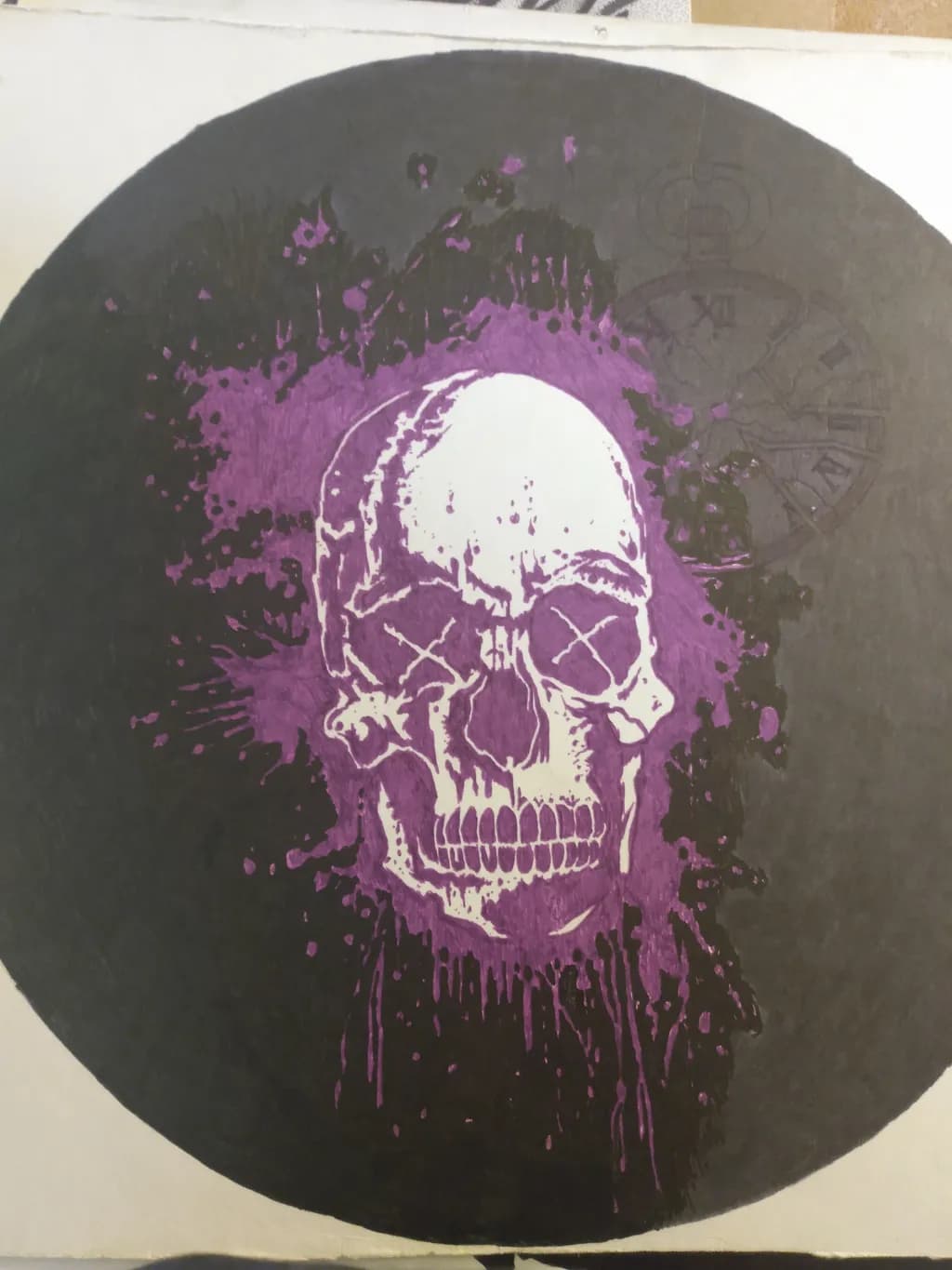 Skull and Clock