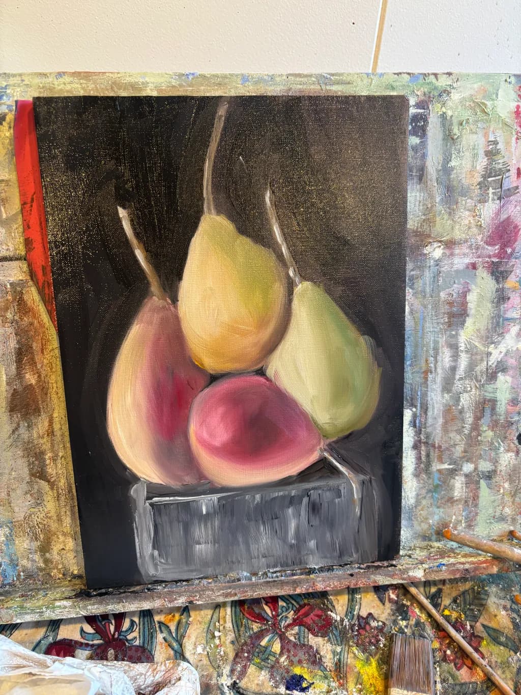 Four Pears Composition