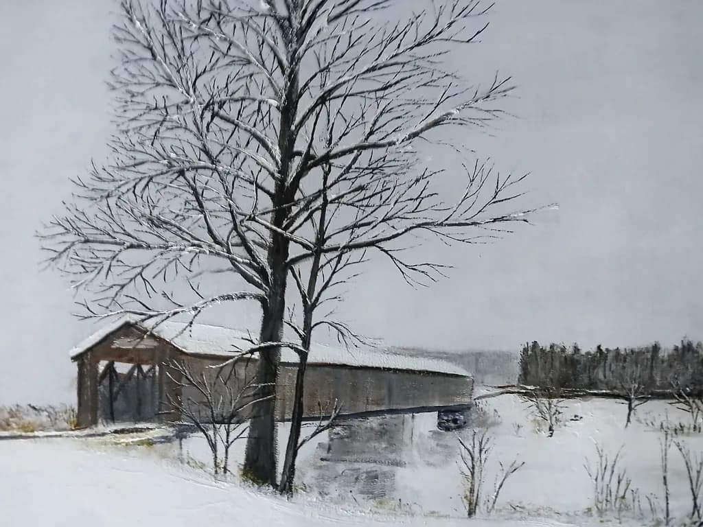 Covered Bridge Winter
