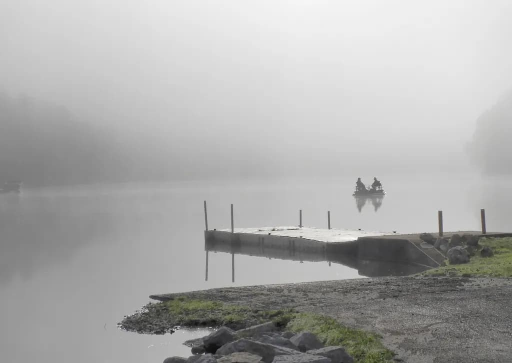 Two Buddies on the Lake
