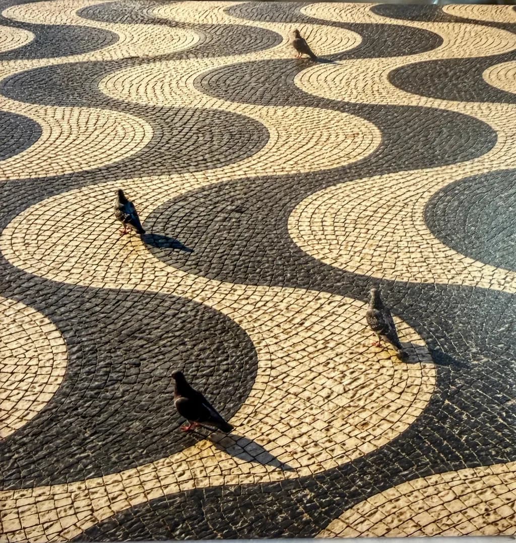 Curved Mosaic Walkway