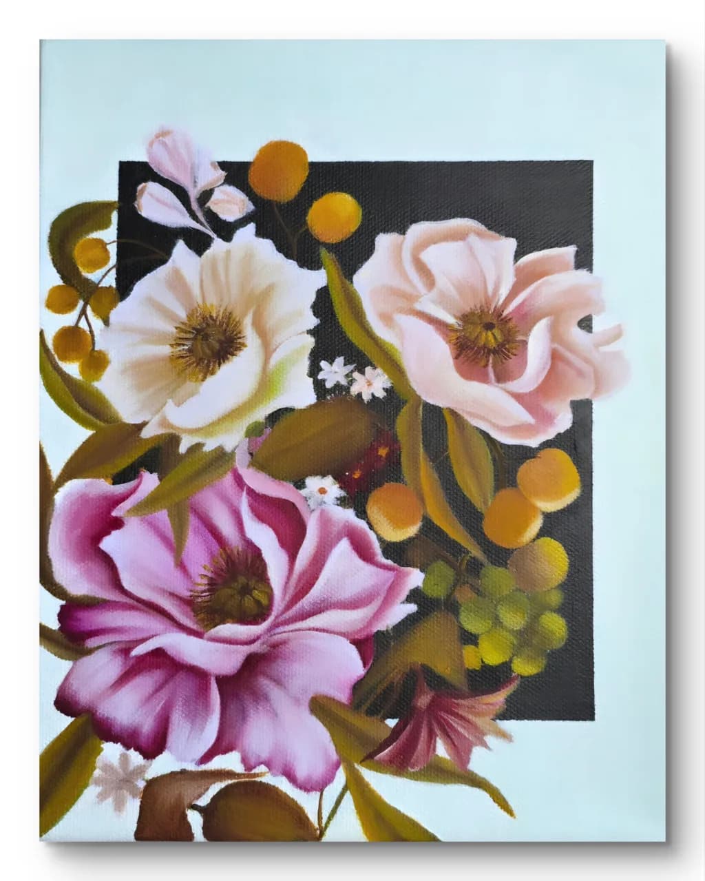 Floral Square Composition