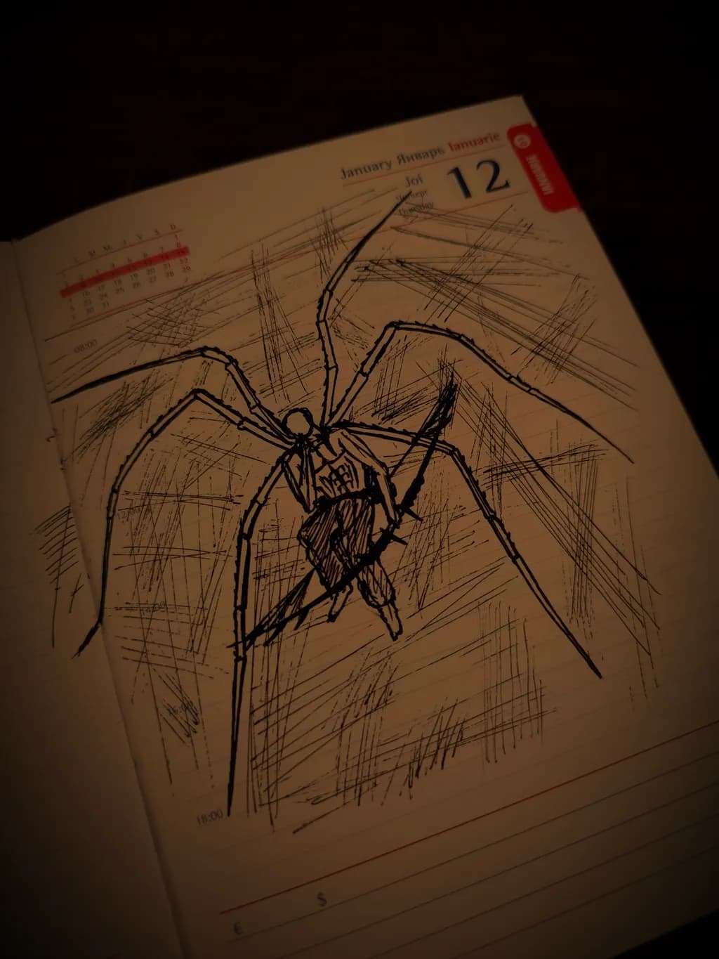 Spider Warrior Sketch
