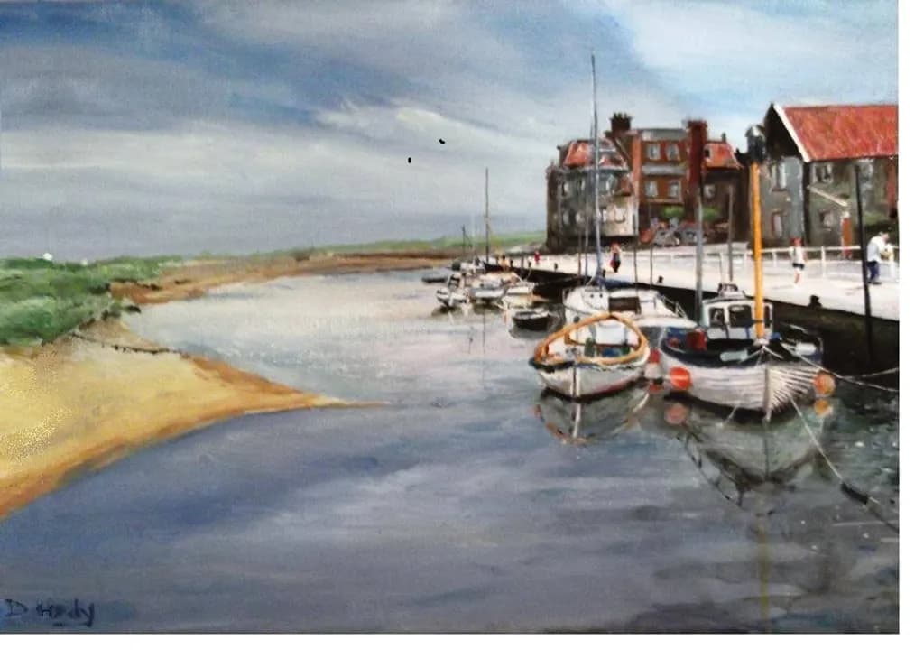 Blakeney Harbor Scene
