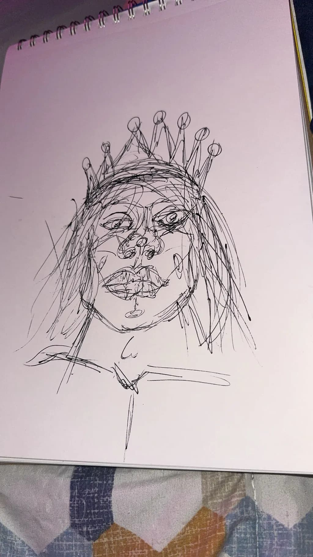 Sketch of a Crowned Muse