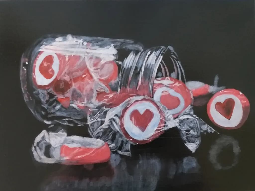 Heart Candy Jar