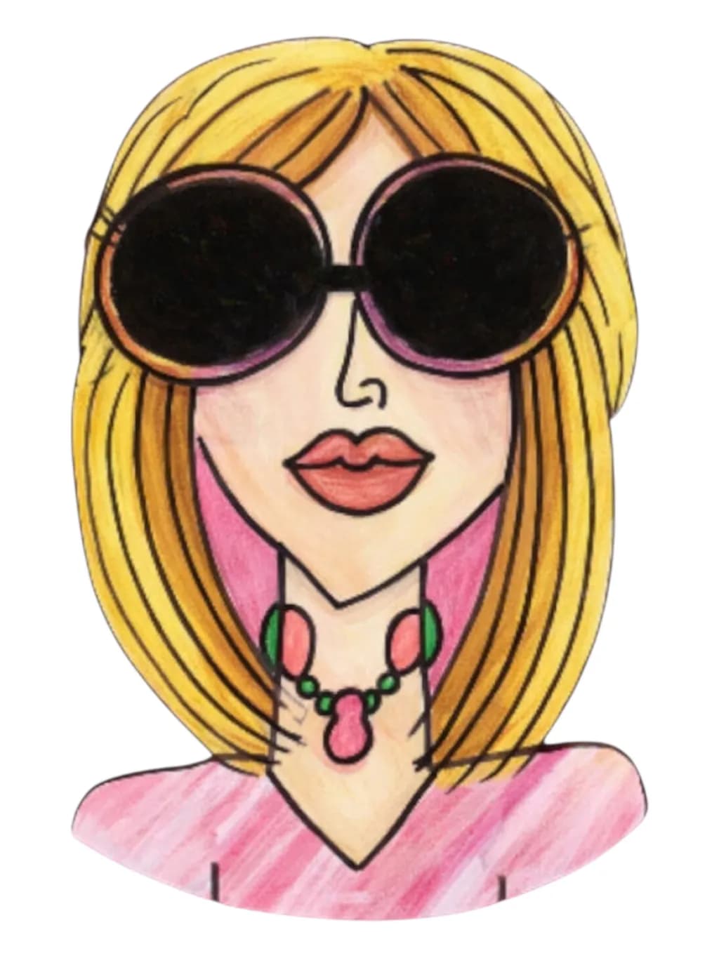 Blonde Fashion Illustration