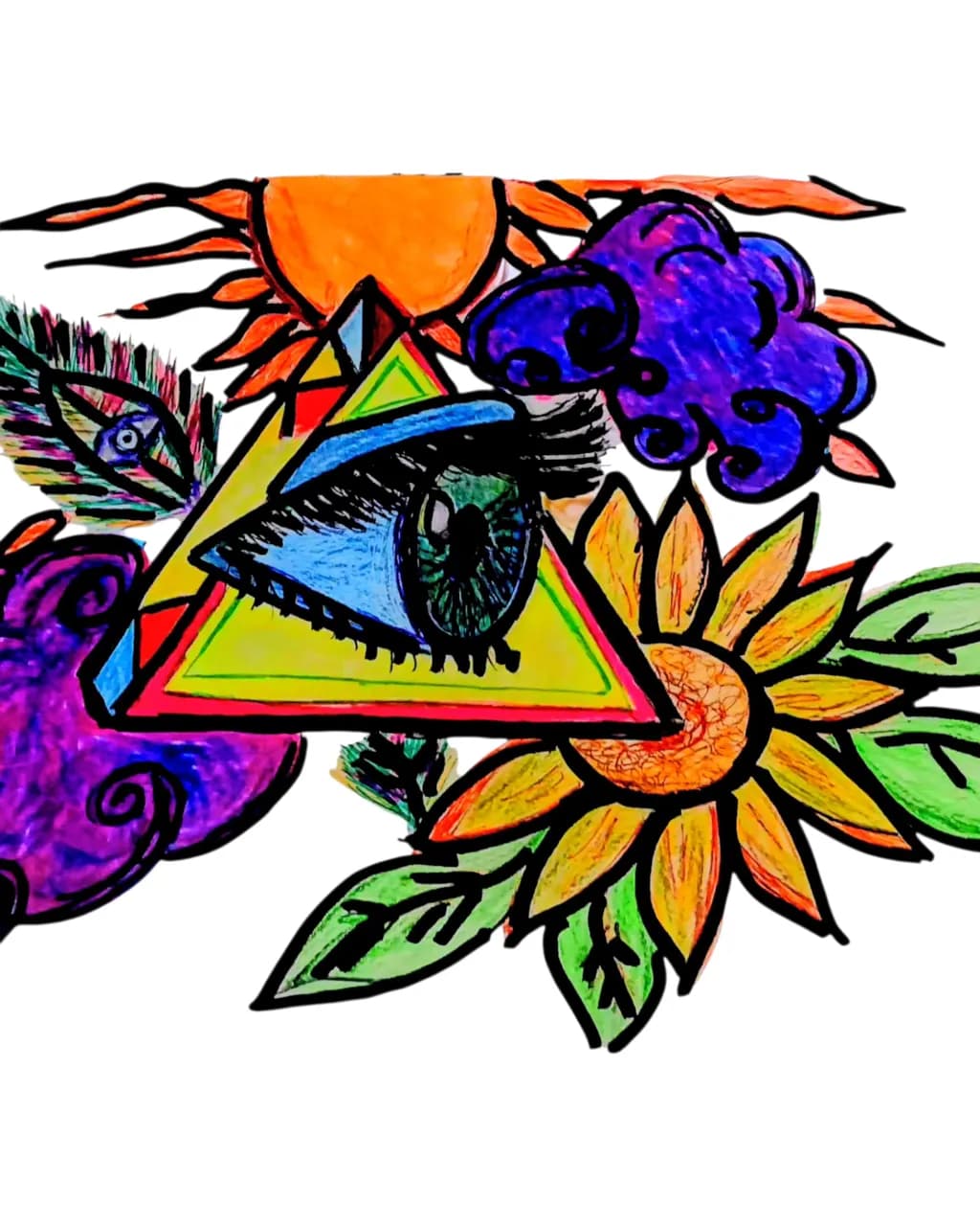 Sunflower Eye Triangle