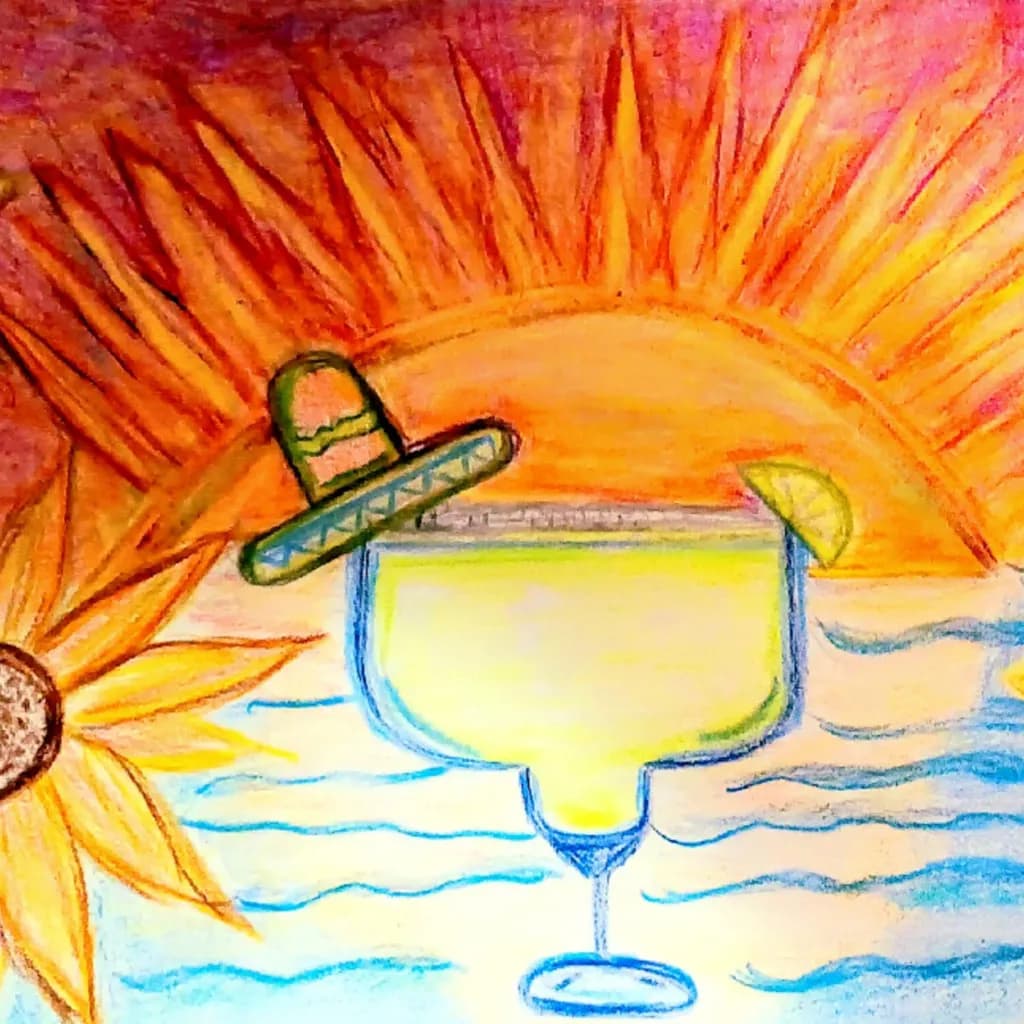 Sunset Margarita Waves