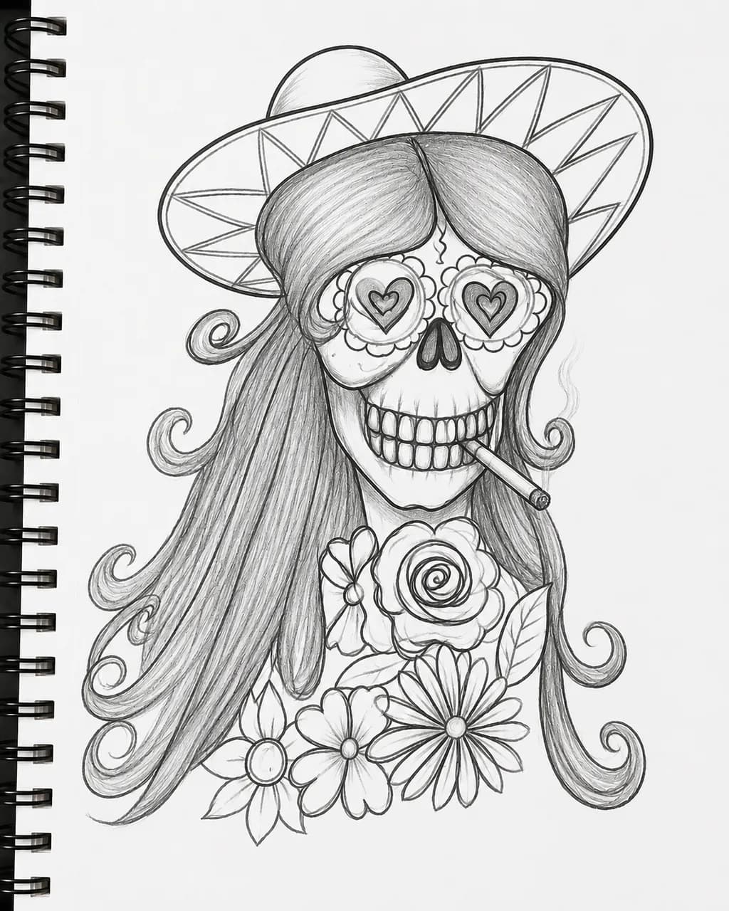 Floral Sugar Skull