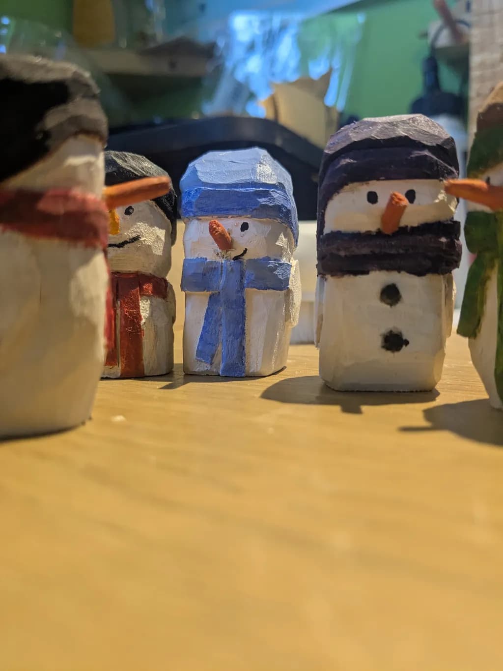 Carved Snowmen Gathering