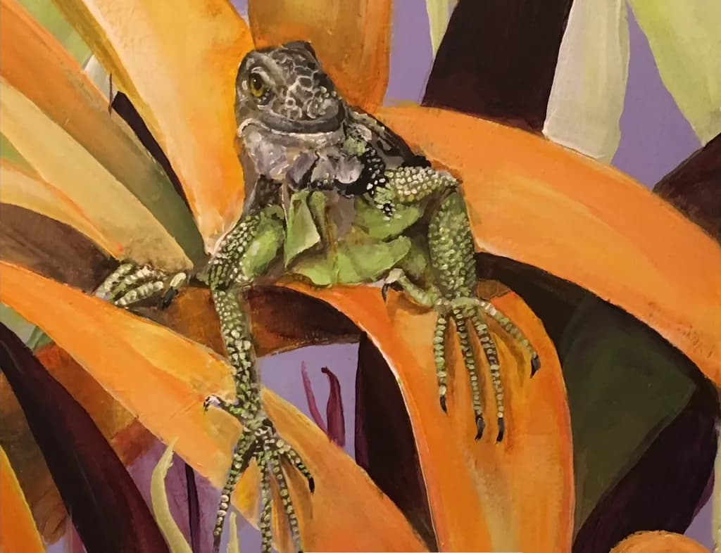Perched Reptile