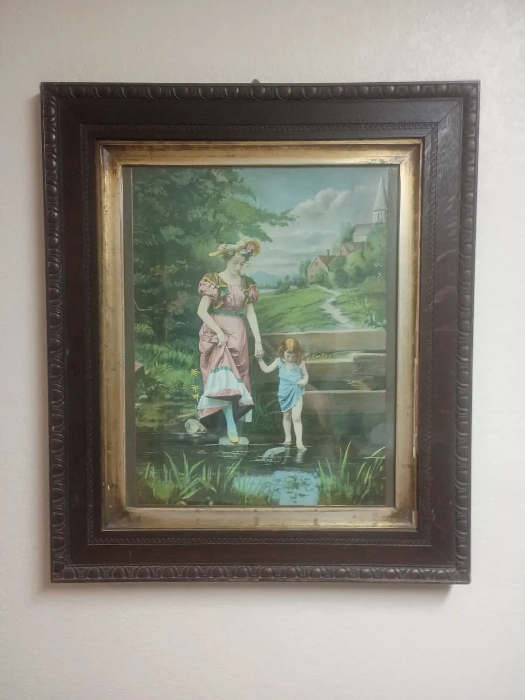 Mother and Child by the Stream