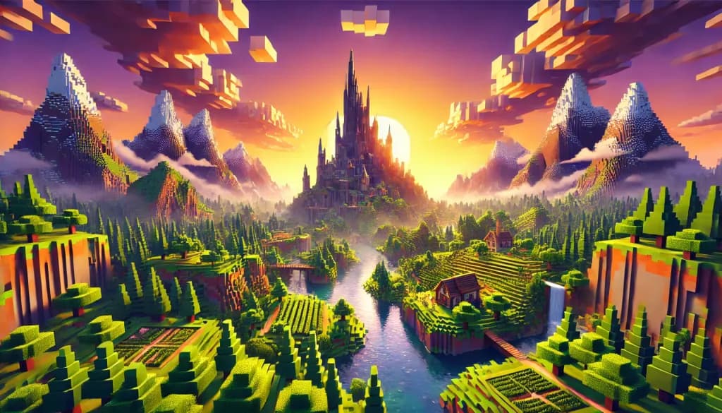 Pixel Kingdom Sunset