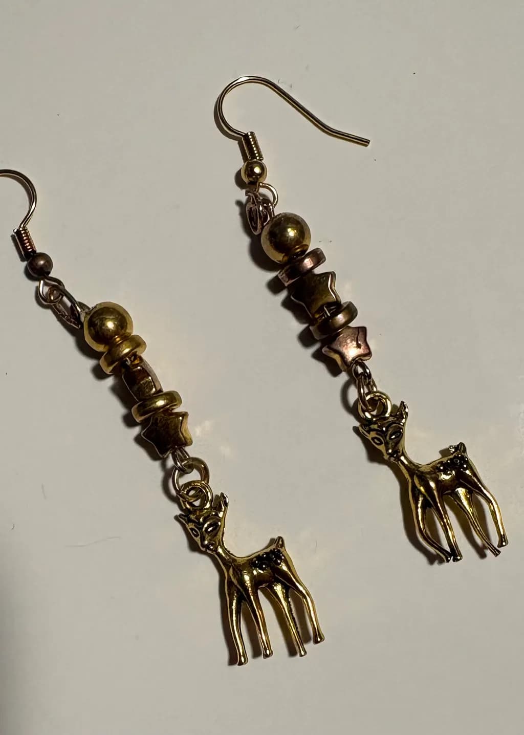 Golden Fawn Dangles
