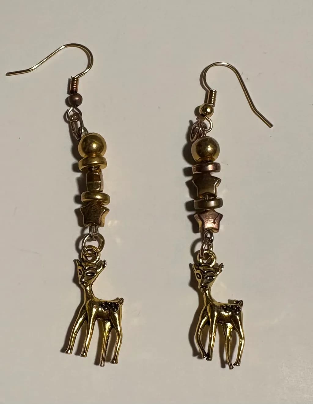Golden Fawn Dangles