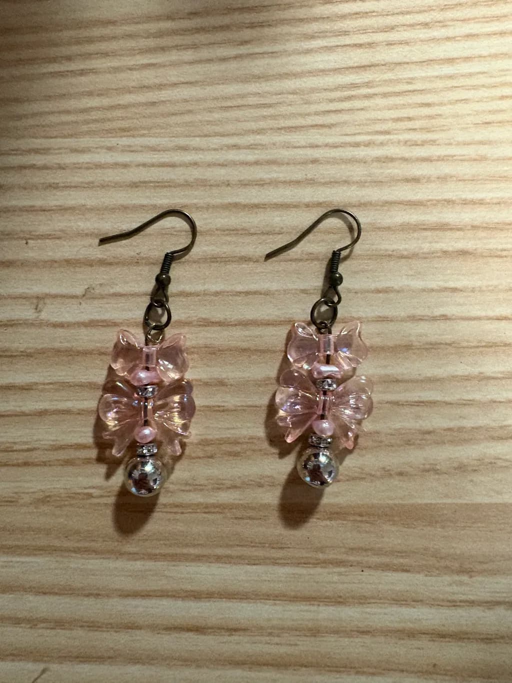 Pink Butterfly Earrings