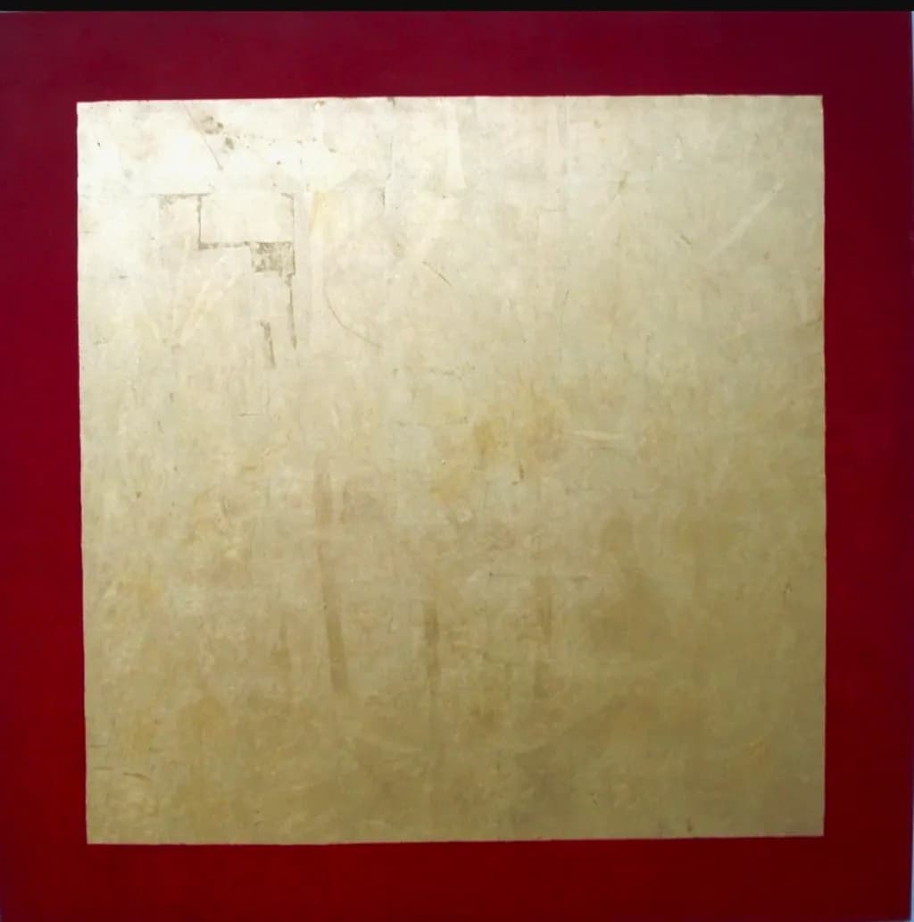 Golden Square on Crimson