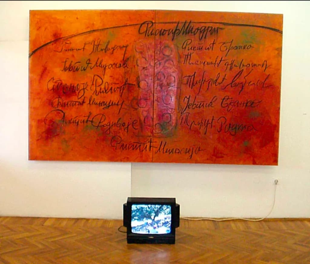 Text Painting with Television