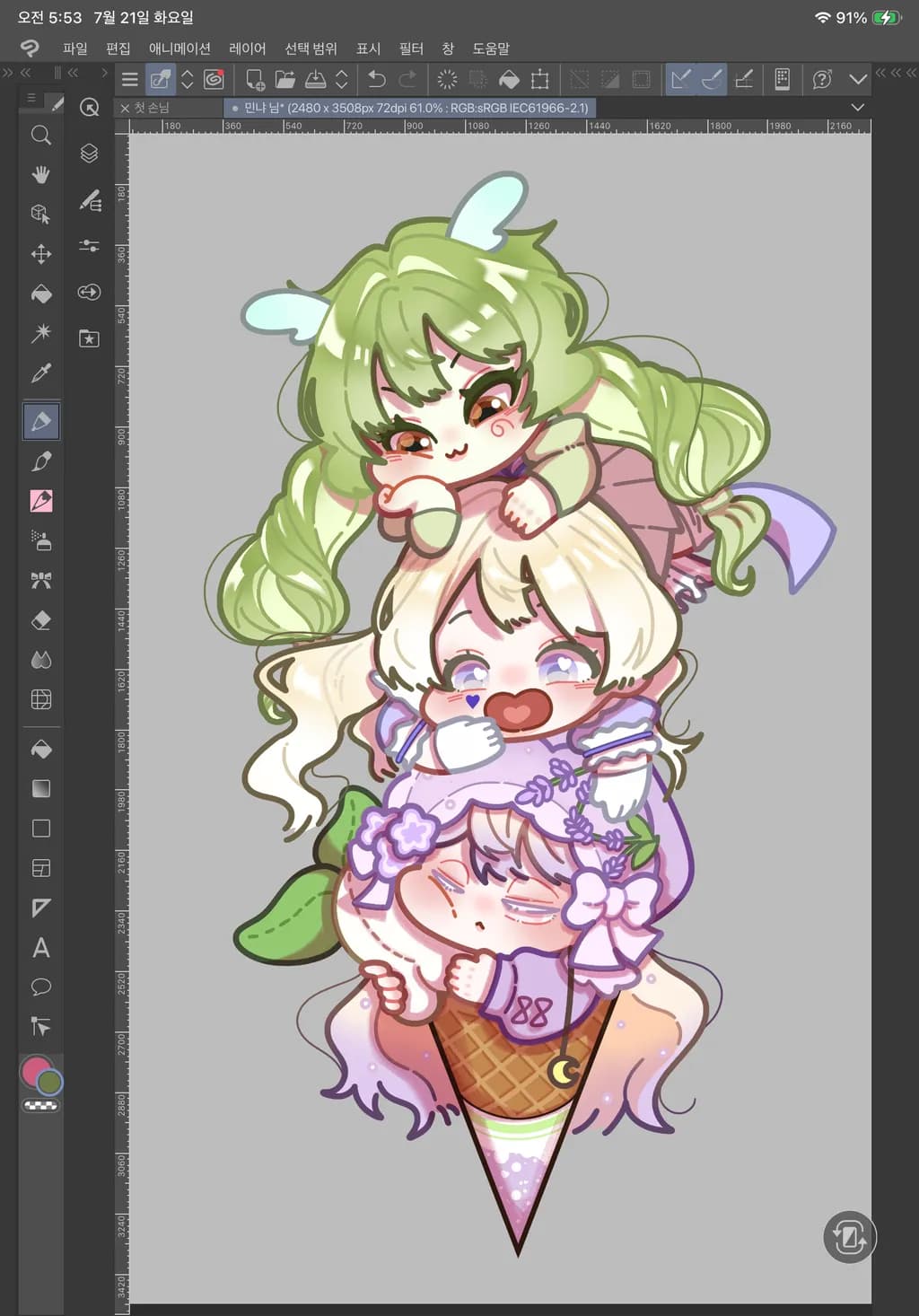 Ice Cream Cone Characters