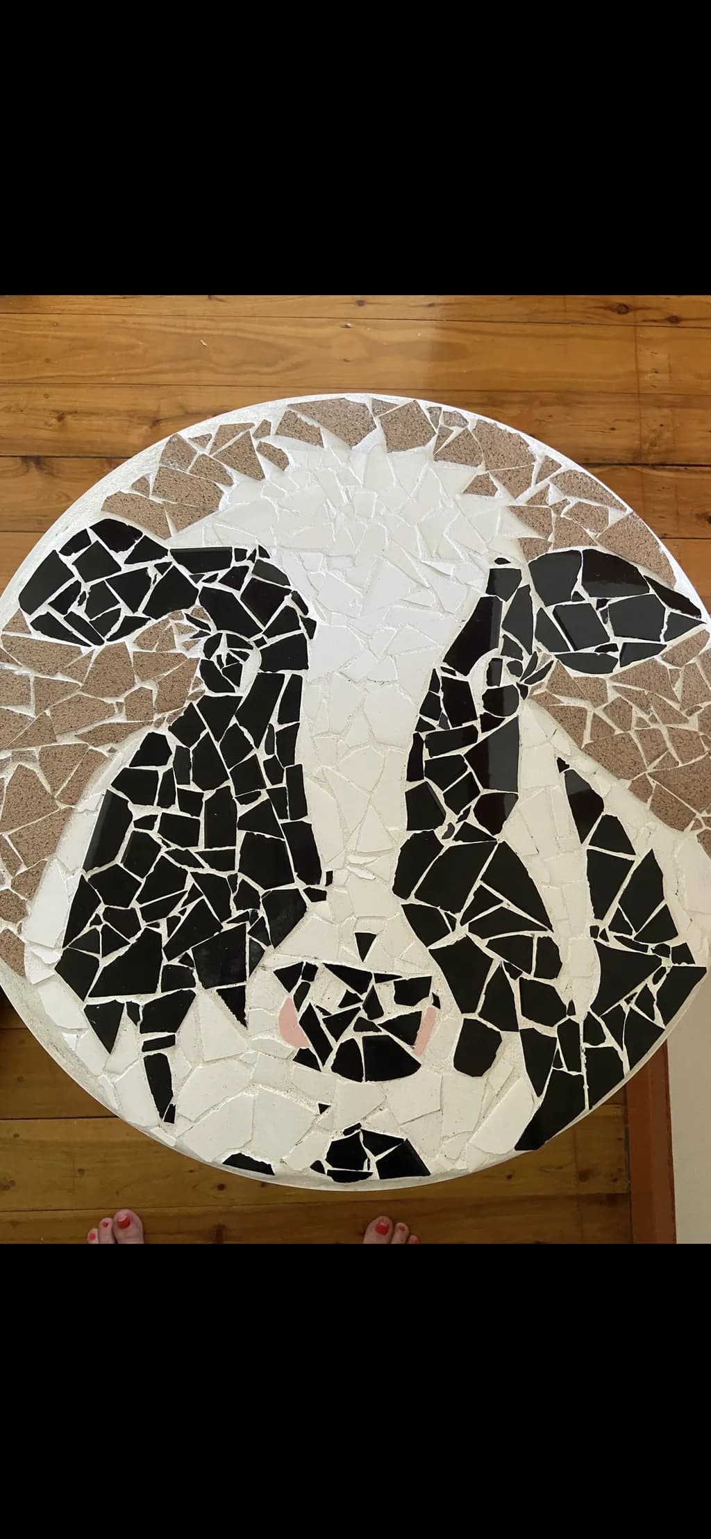 Mosaic Cow Face