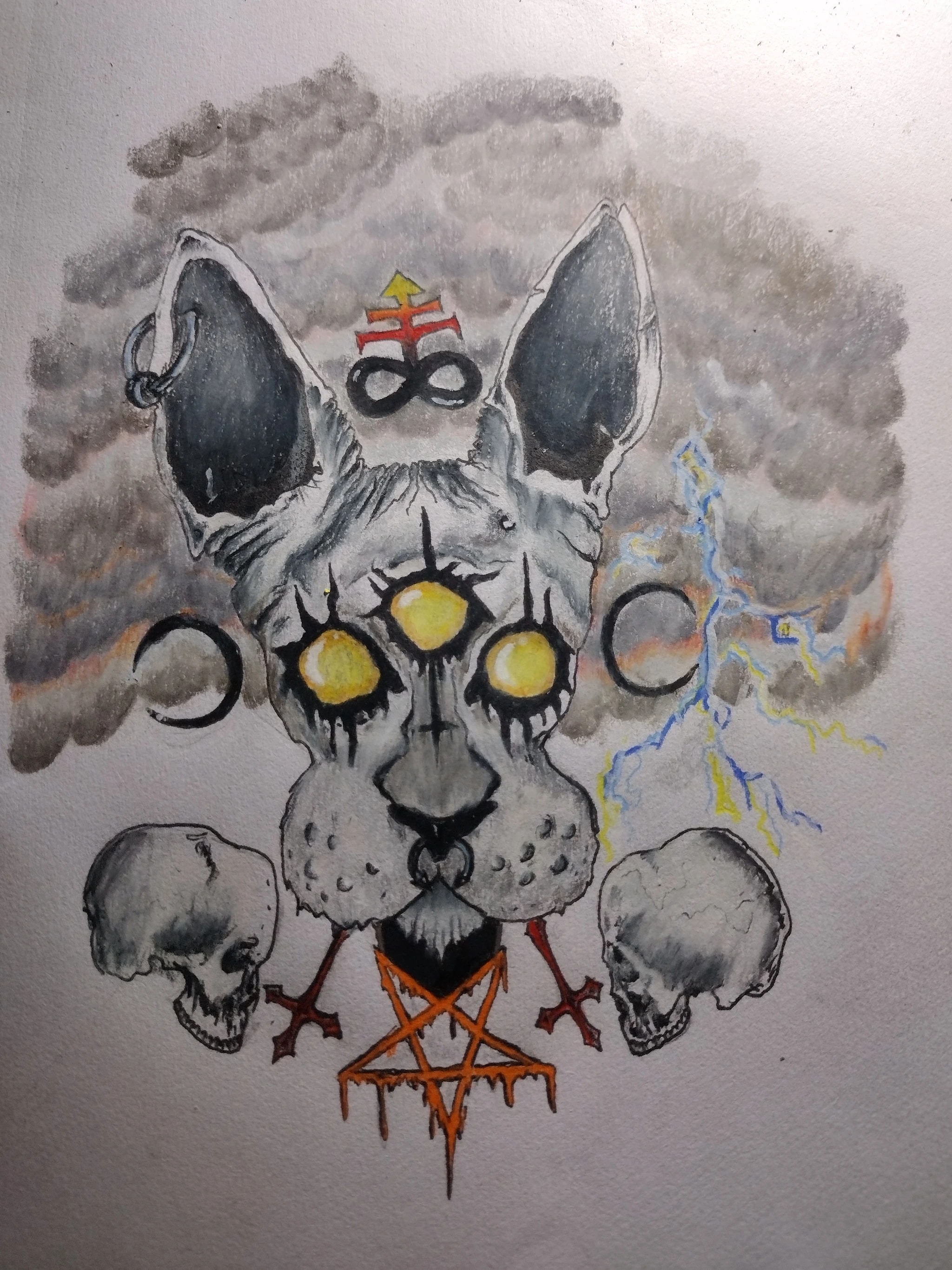 Third-Eye Skulls Lightning