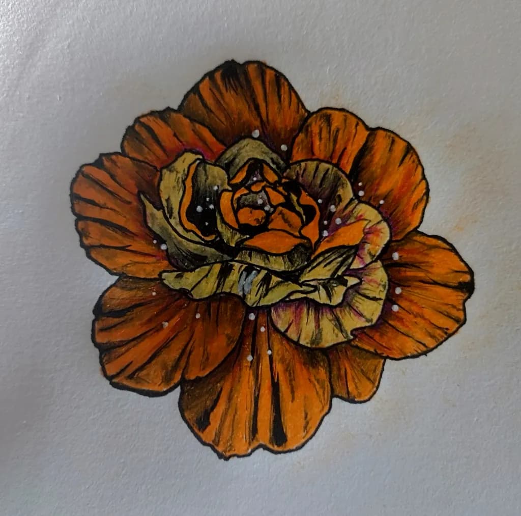 Bold Orange Flower