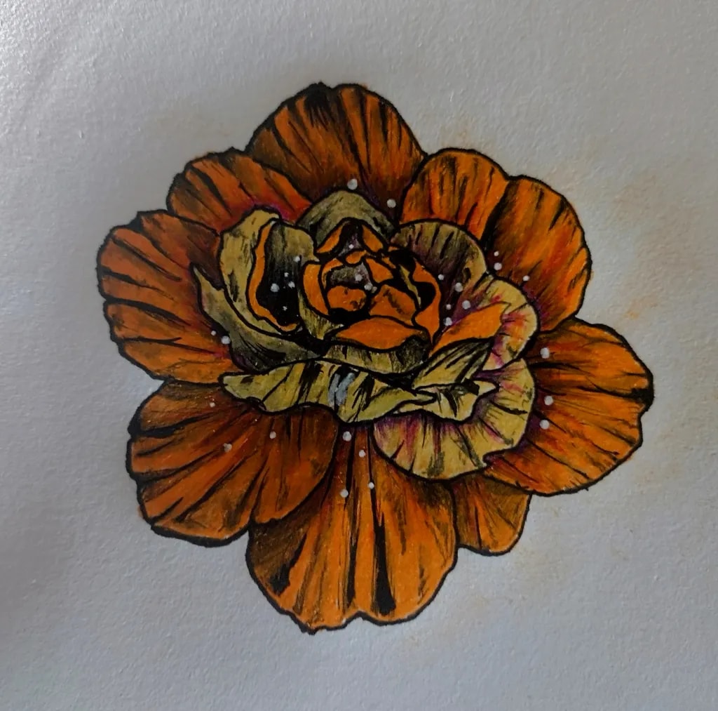 Bold Orange Flower