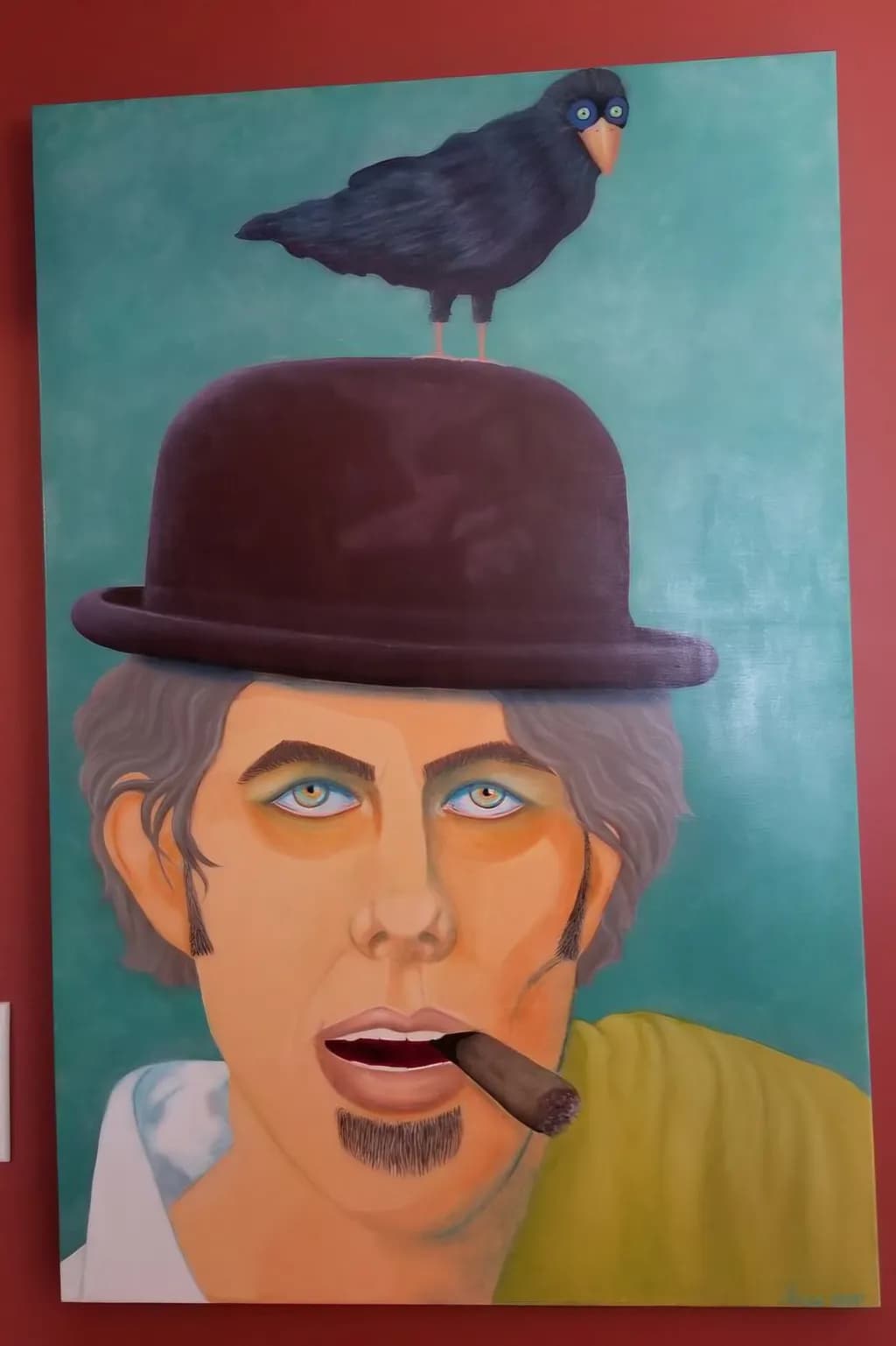 Man with Crow and Cigar