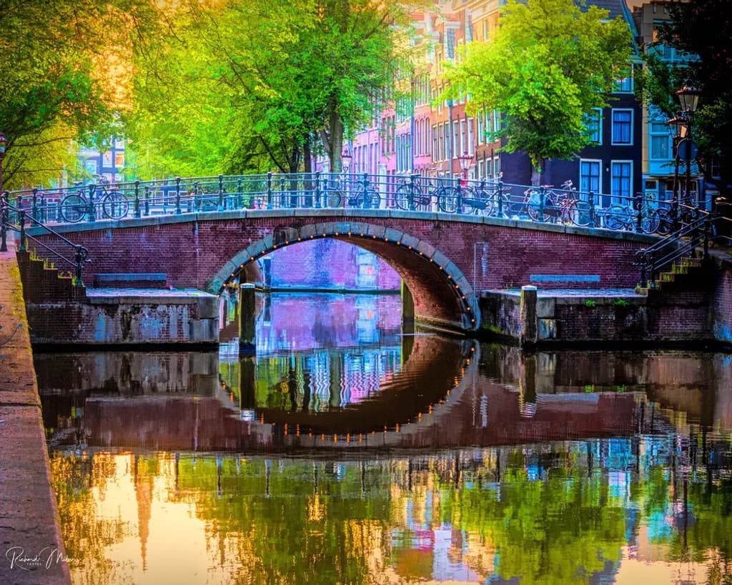 Canal Bridge Reflection