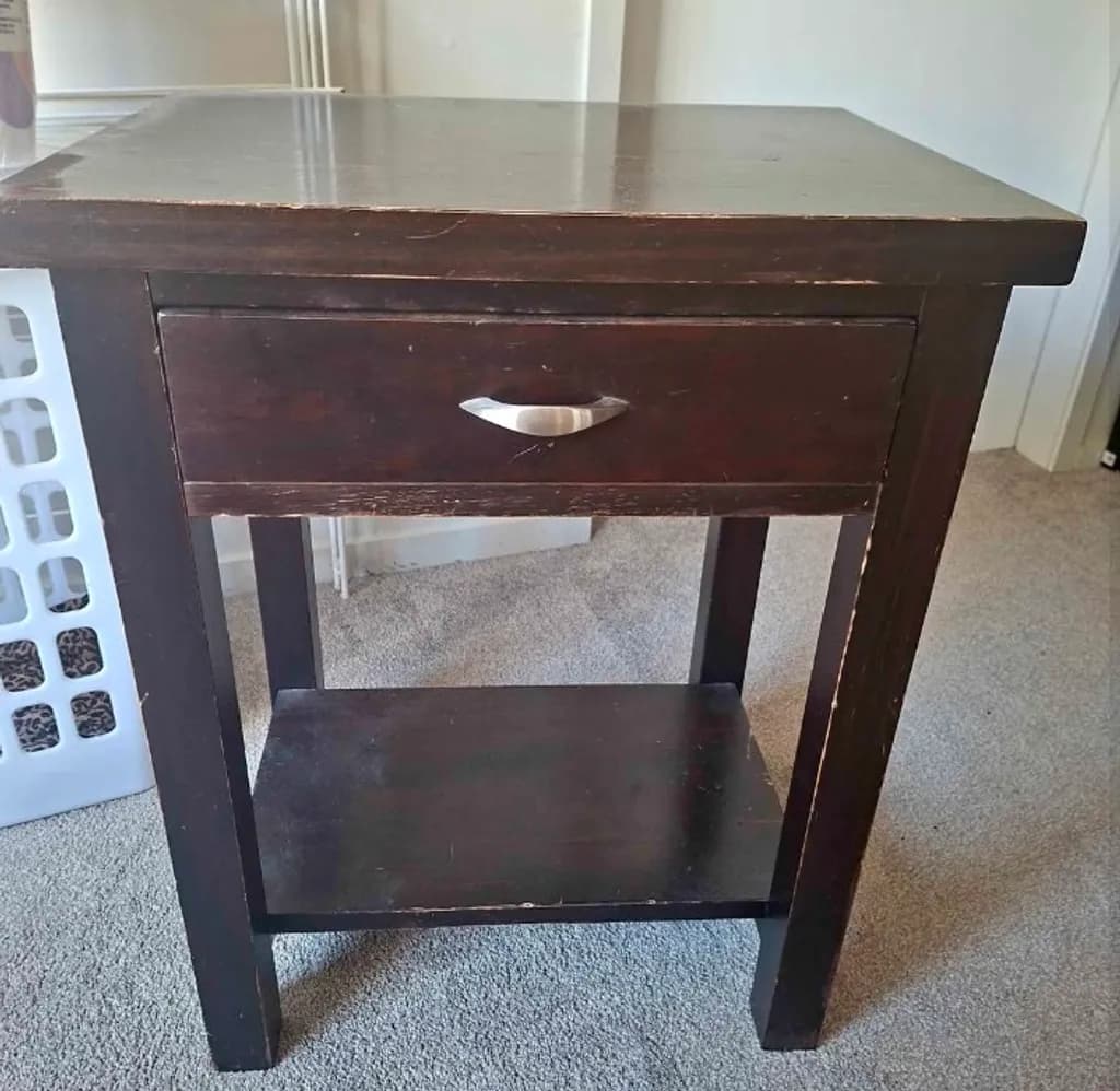 Dark Wood Side Table
