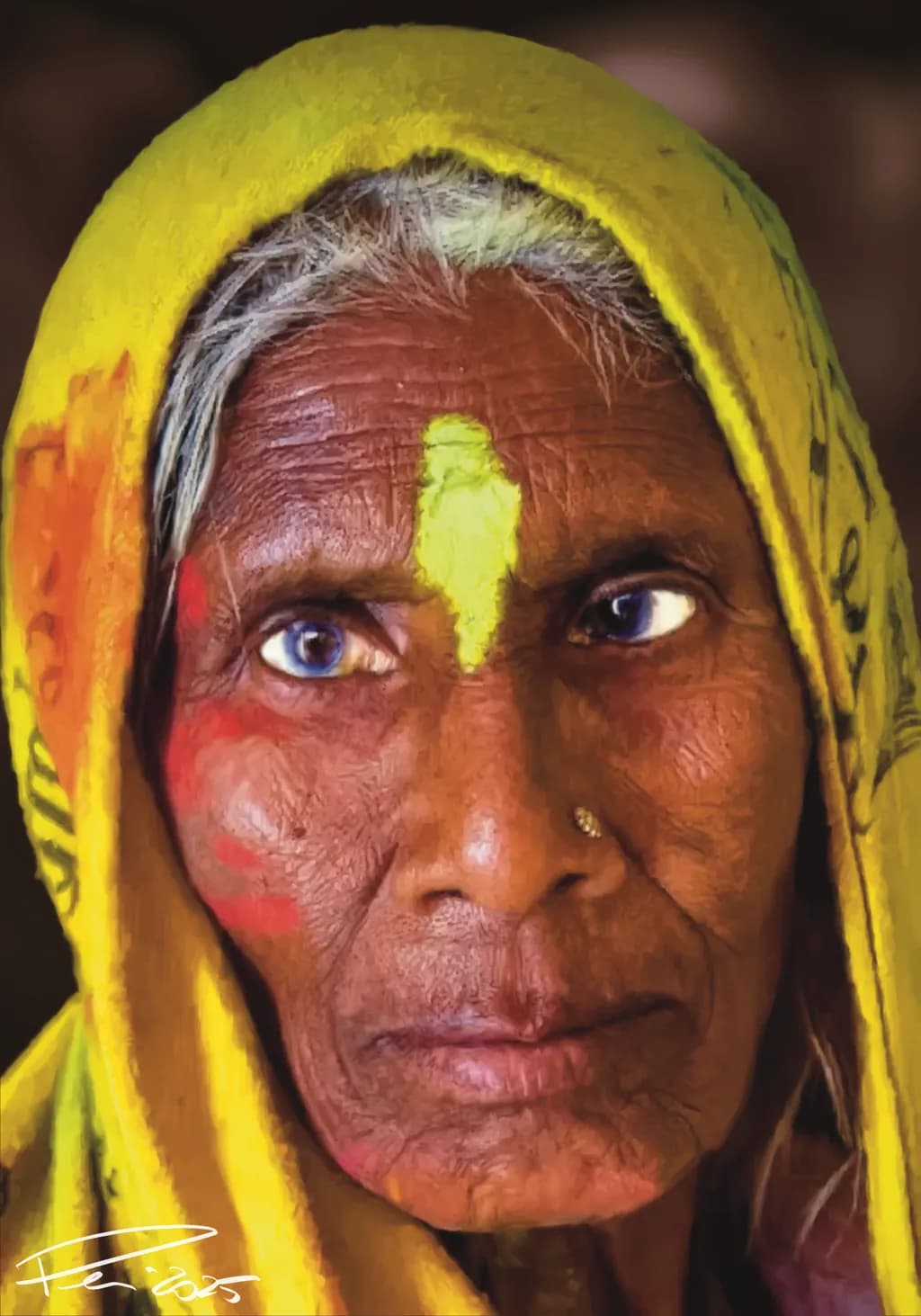 Portrait in Yellow Wrap