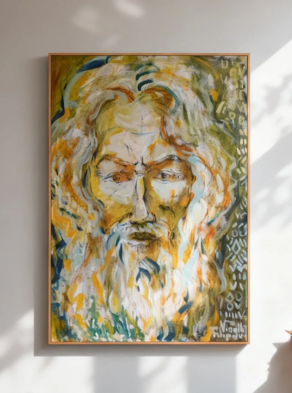 Abstract Elderly Portrait