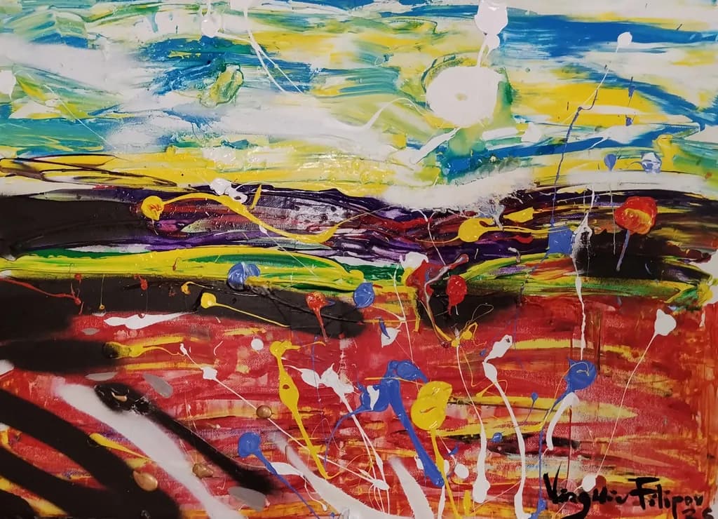 Abstract Landscape Burst