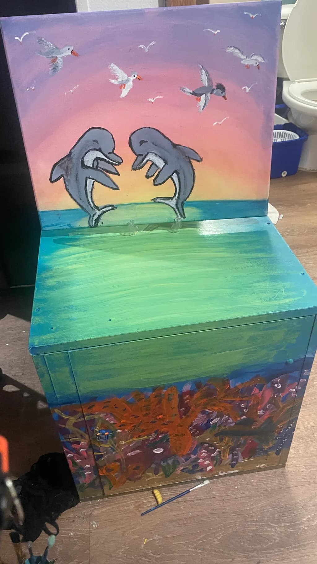 Dolphin Dance at Sunset
