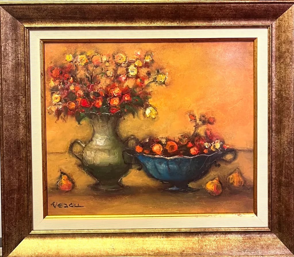 Floral Vase and Bowl