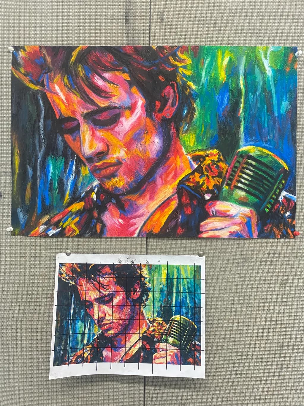Portrait with Microphone