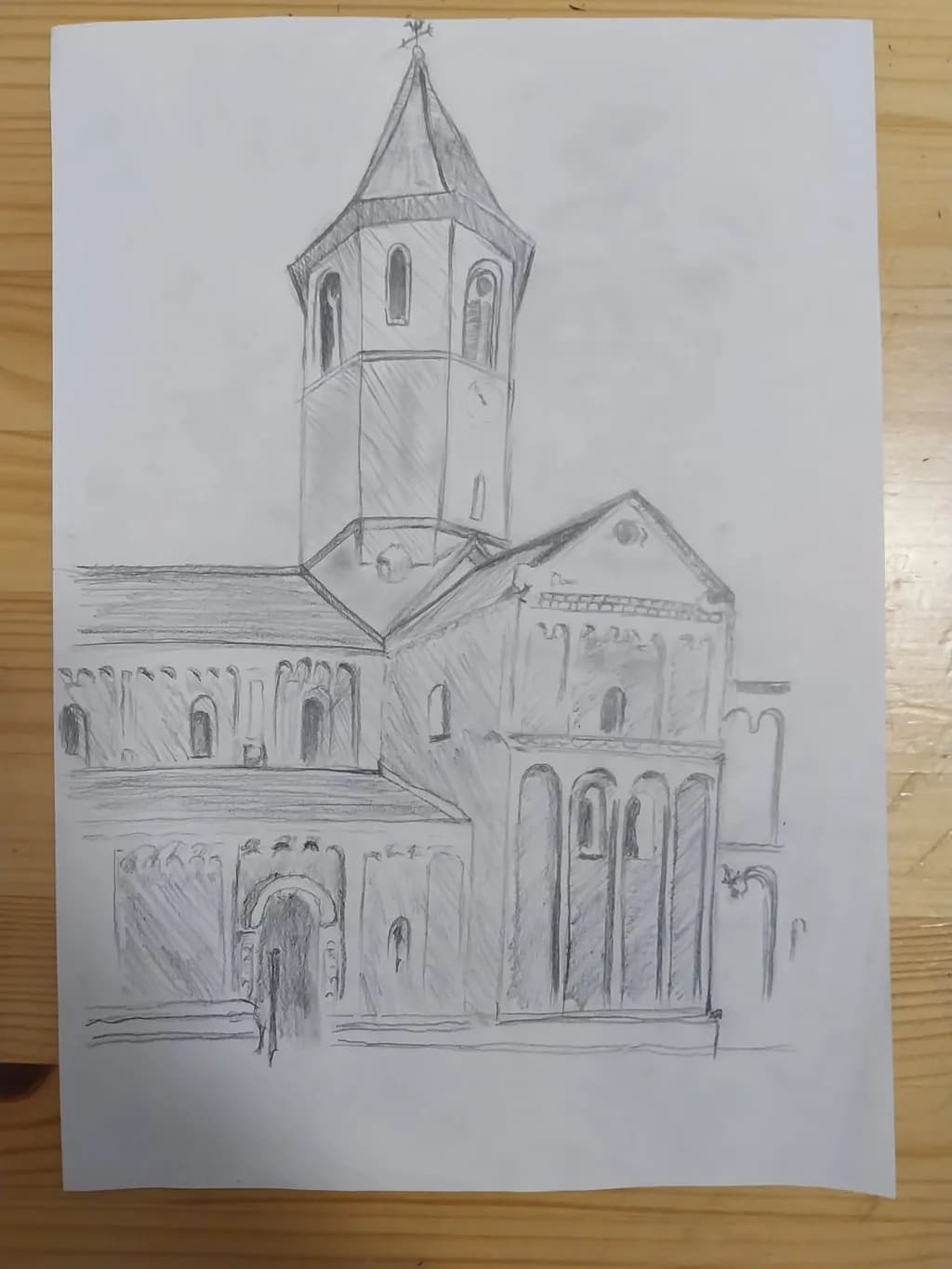 Church Tower Sketch