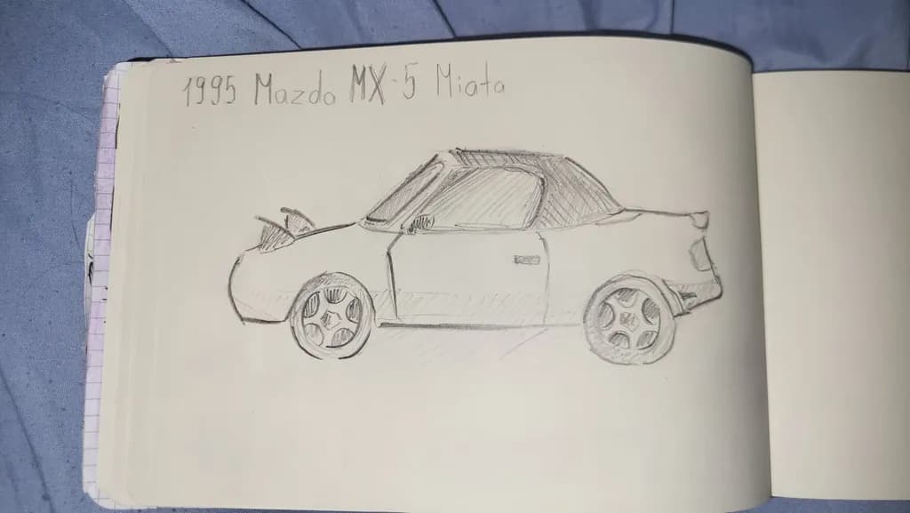 Mazda MX-5 Miata Sketch